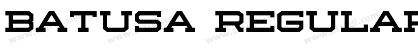 Batusa Regular字体转换